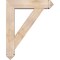 Ekena Millwork Traditional Arts and Crafts Smooth Bracket w/ Offset Brace, Douglas Fir, 7 1/2"W x 32"D x 40"H BKT0806X32X40TRA03SDF - alternate 2